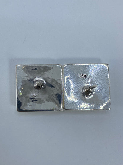 Aretes Plata Ópalo de Fuego Rojo — Taxco 925 — foto 5