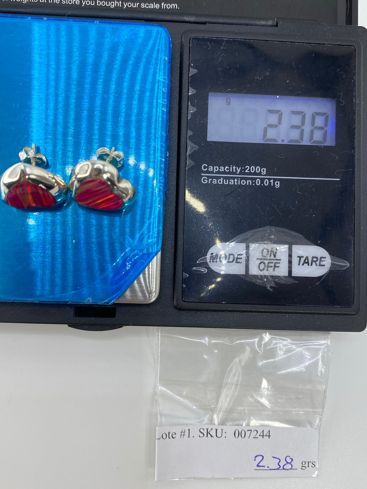 Aretes de Plata Ópalo de Fuego Multicolor — Taxco 925 — foto 6