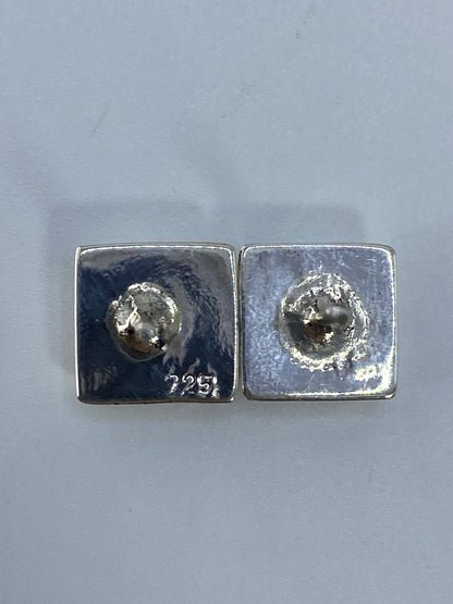 Aretes de Plata con Ópalo de Fuego — Taxco 925 — foto 5