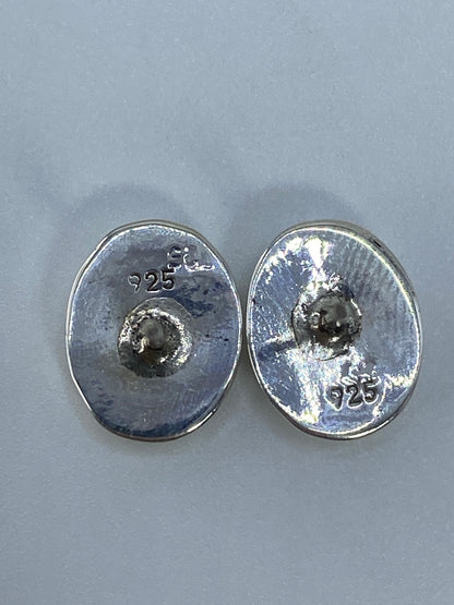 Aretes de Plata con Ópalo de Fuego Verde — Taxco 925 — foto 5