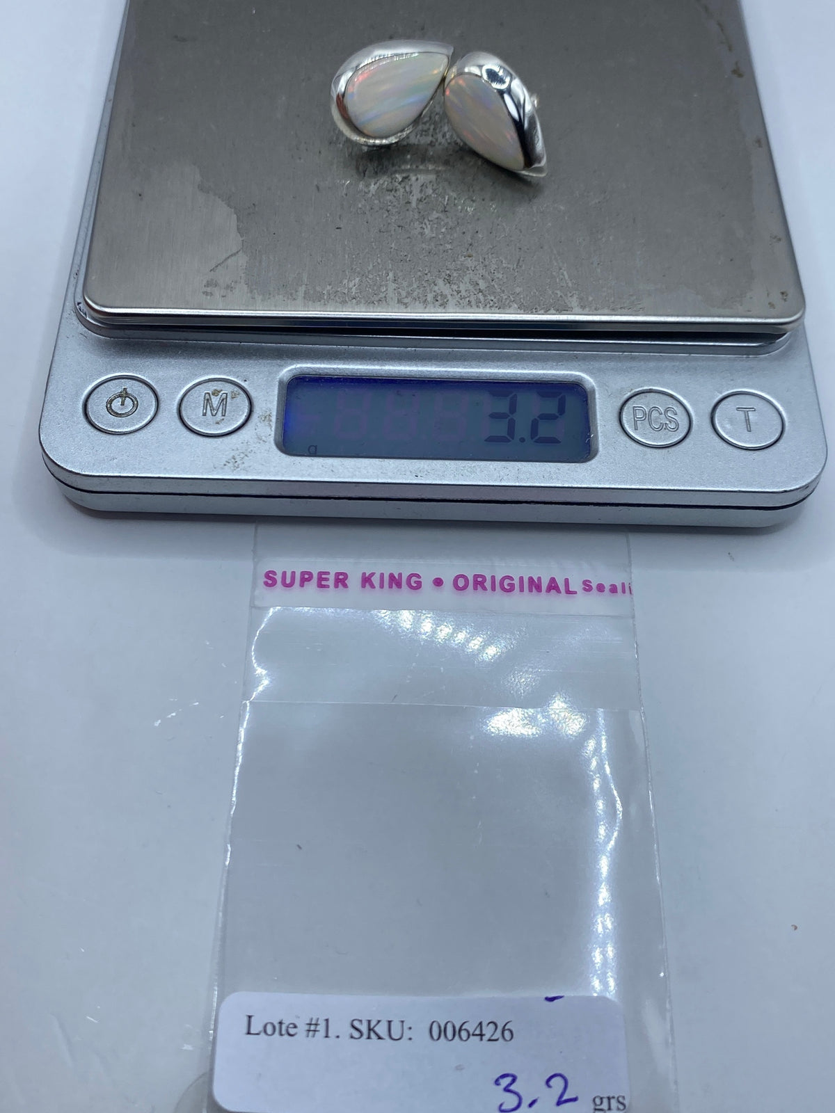 Aretes de Plata Ópalo de Fuego — Taxco 925 — foto 6