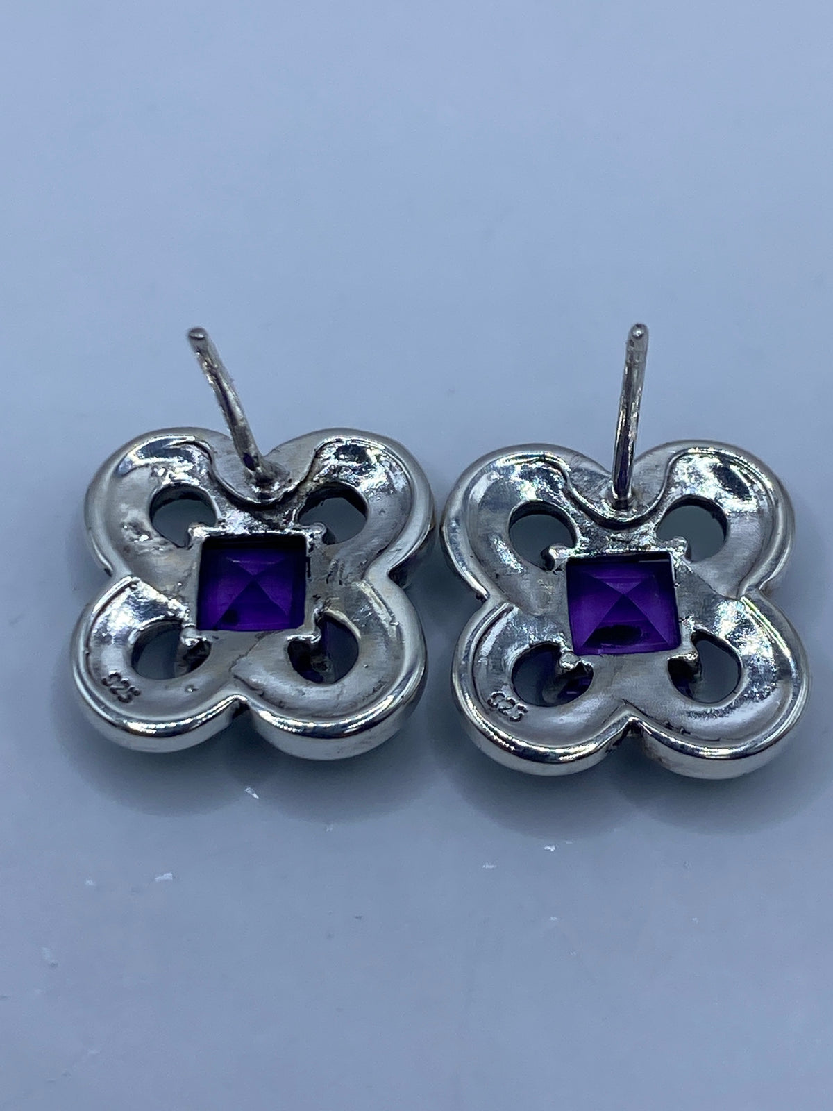 Aretes de Plata Floral con Ópalo de Fuego — Taxco 925 — foto 5