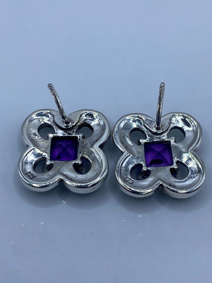 Aretes de Plata Floral con Ópalo de Fuego — Taxco 925 — foto 5