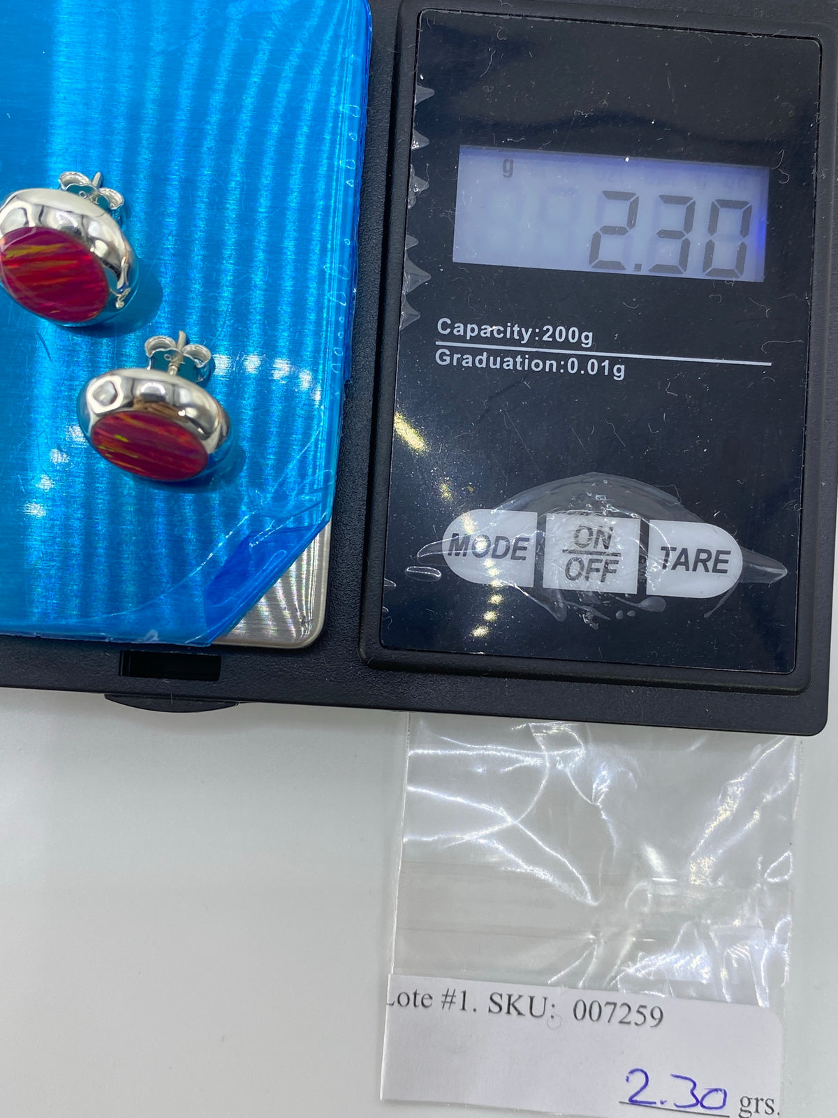 Aretes de Plata Ópalo de Fuego Rosa — Taxco 925 — foto 6