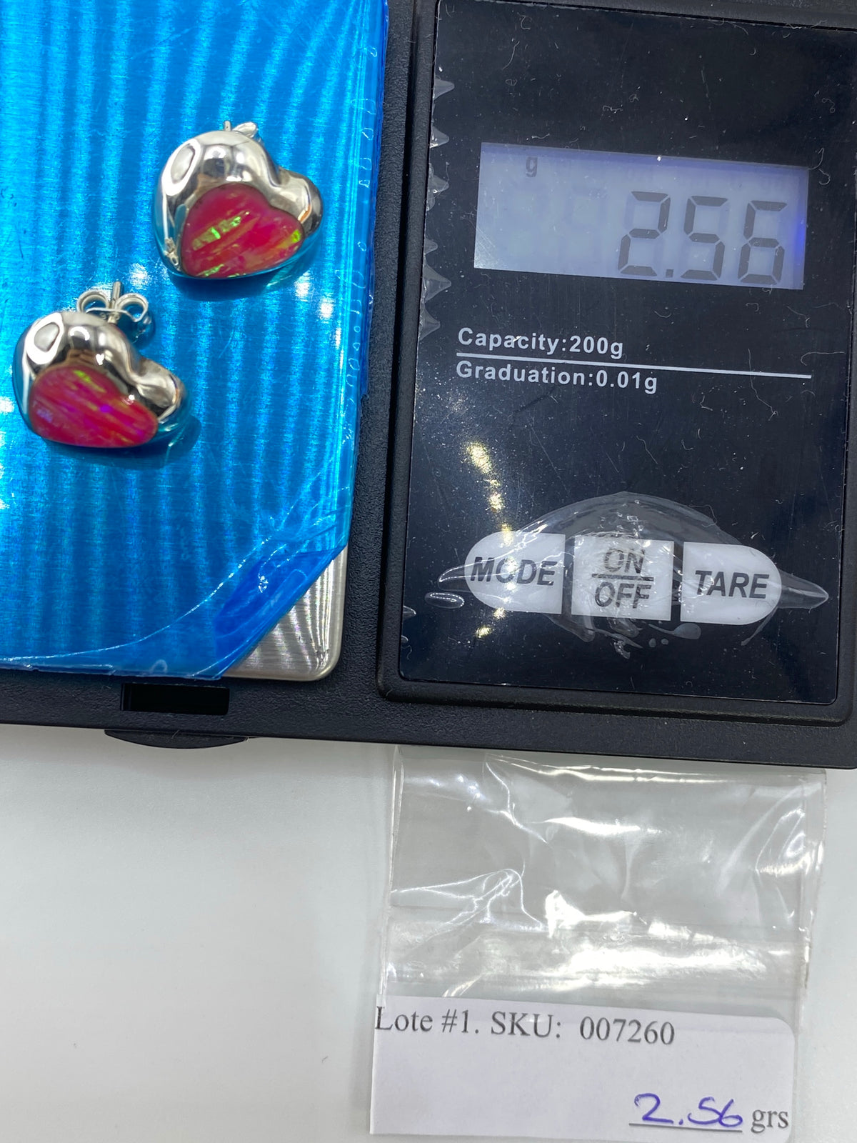 Aretes de Plata con Ópalo de Fuego — Taxco 925 — foto 6