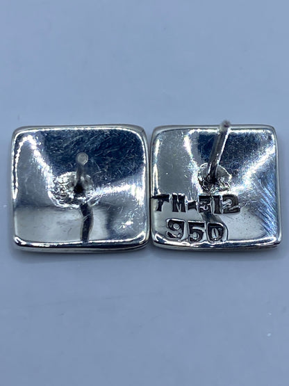 Aretes Plata 950 con Ópalo de Fuego — Taxco — foto 5