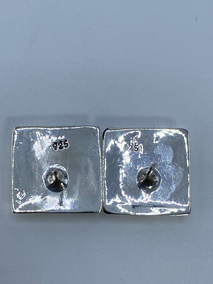 Aretes de Plata con Ópalo de Fuego Verde Limón — foto 5