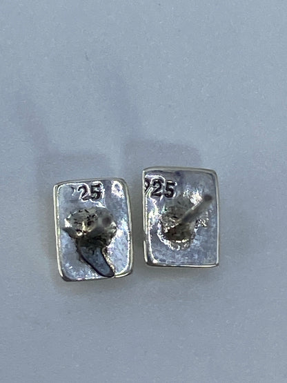 Aretes de Plata Ópalo de Fuego Multicolor — Taxco 925 — foto 5