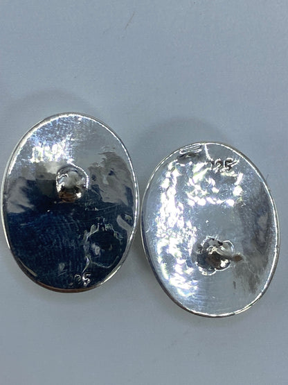 Aretes de Plata con Ópalo de Fuego — Taxco 925 — foto 5