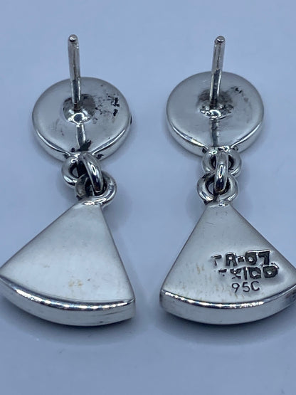Aretes de Plata con Ópalo de Fuego — Taxco 950 — foto 5