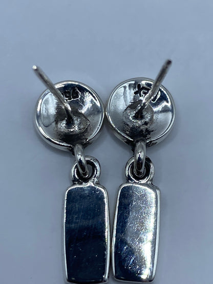 Aretes de Plata Ópalo de Fuego Azul Cielo — Taxco 950 — foto 5