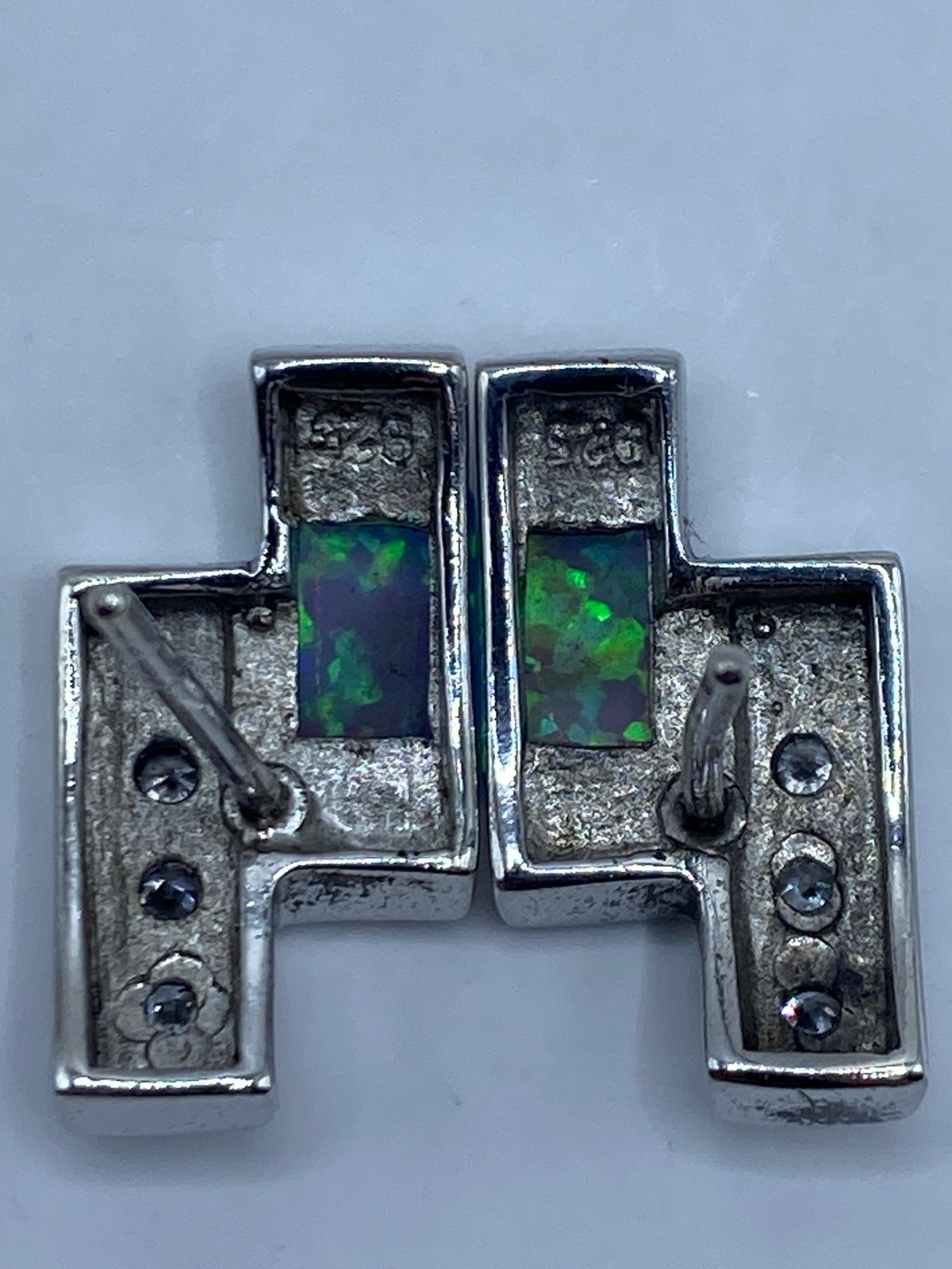 Aretes de Plata Ópalo de Fuego — Taxco 925 — foto 5
