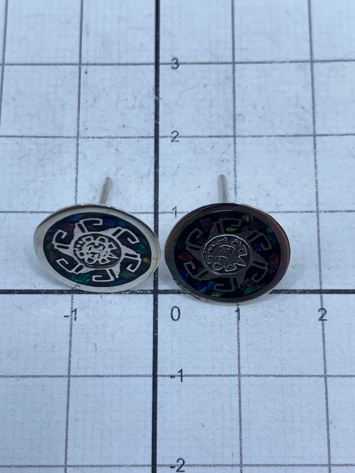 Aretes de Plata con Ópalo de Fuego — Taxco 925 — foto 5
