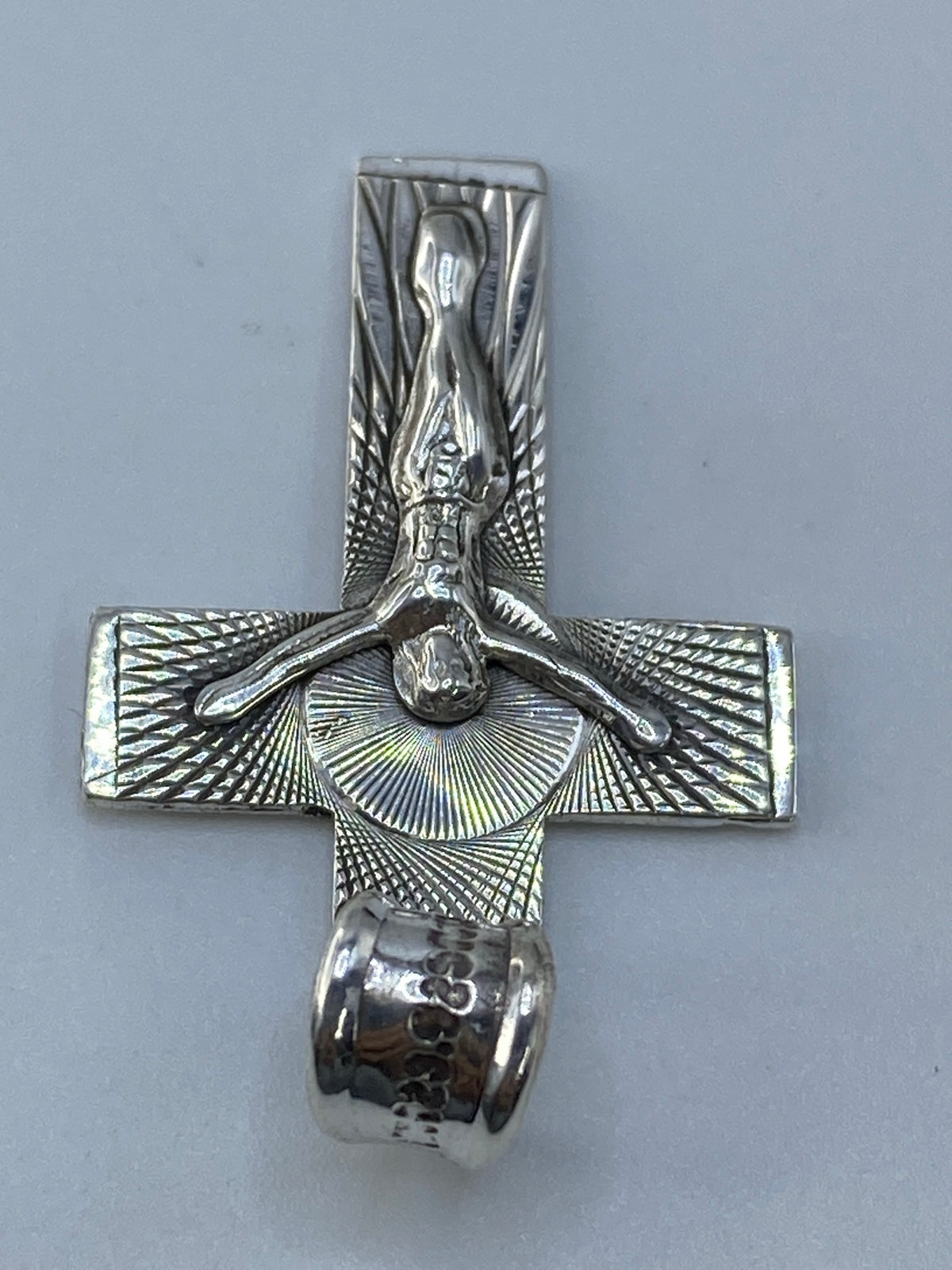 Dije Plata Cartoneado Cristo Radiante — Taxco 925 — foto 5