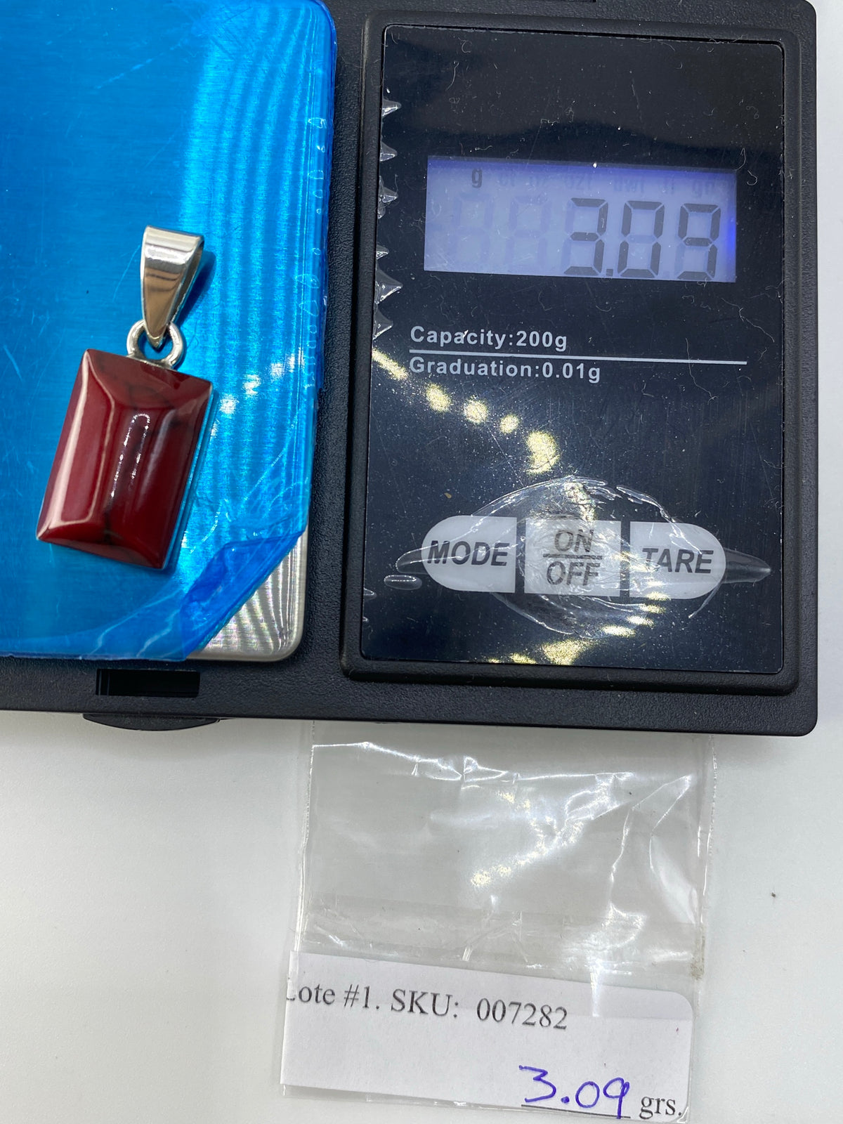 Dije Plata 950 con Piedra Roja — Taxco — foto 6