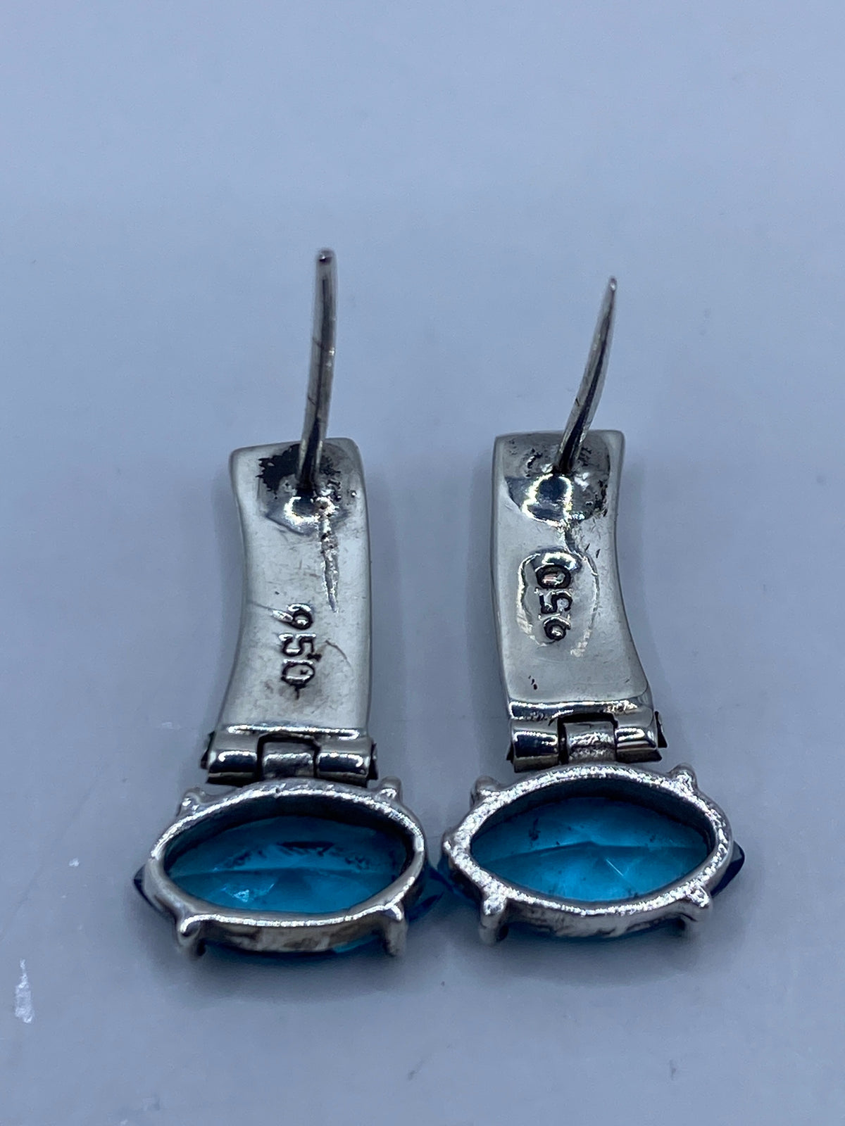 Aretes de Plata Opalo de Fuego Verde — Taxco 950 — foto 5