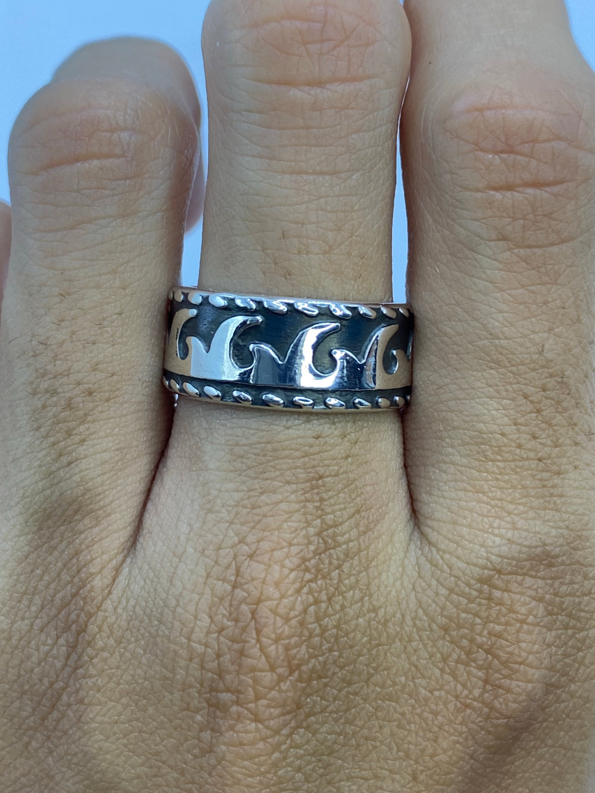 Anillo de Plata Repujada Étnica — Taxco 925 — foto 5