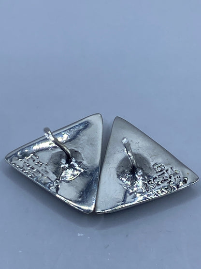 Aretes Plata Triángulo con Perla — Taxco 925 — foto 5