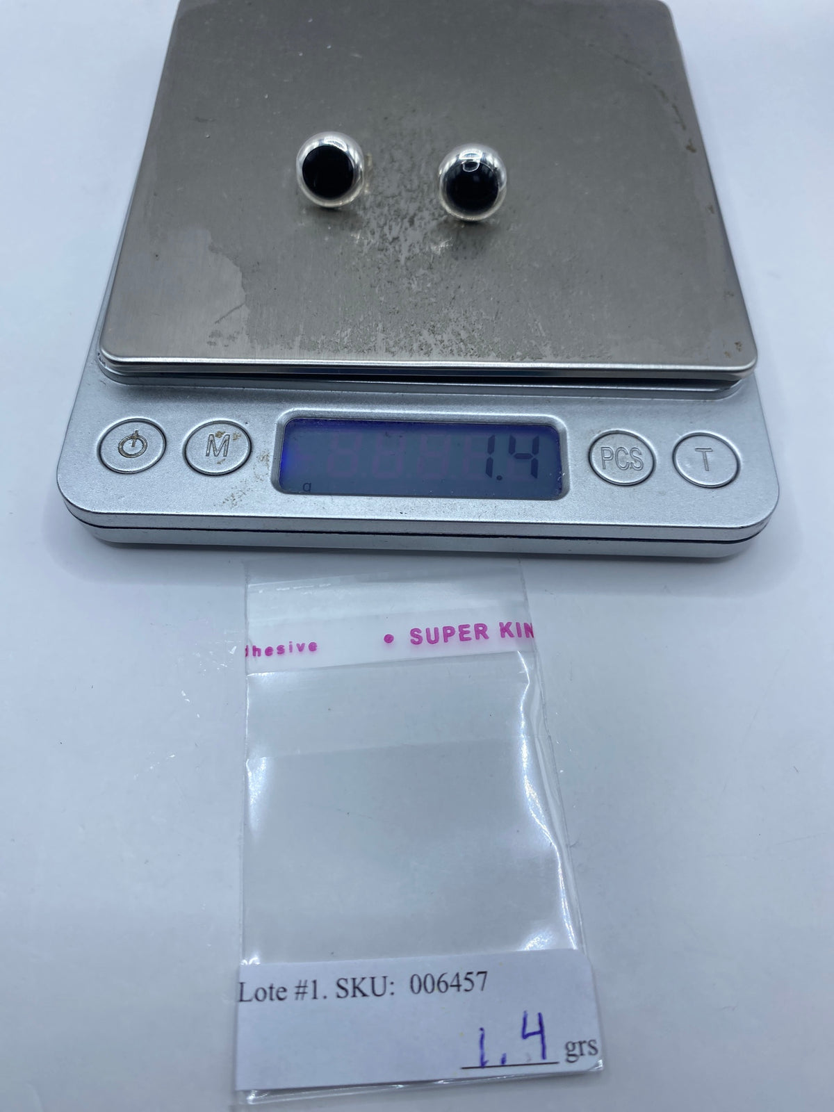 Aretes de Plata con Ónix Negro — Taxco 925 — foto 6