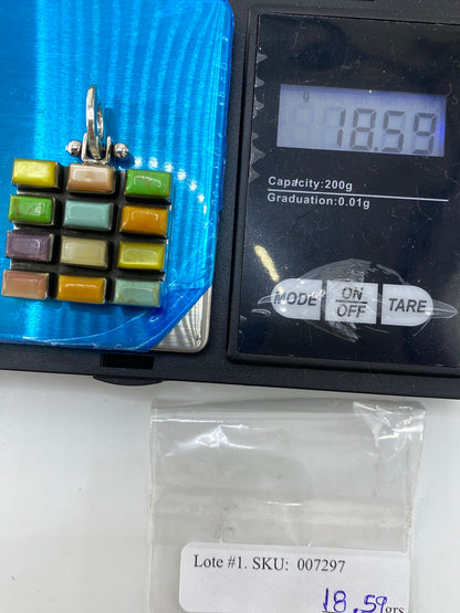 Dije de Plata 925 con Piedras Multicolor — Taxco — foto 6