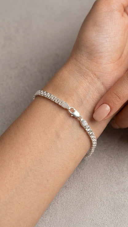 Pulsera de Plata .925 Eslabón Taxco — Bravo Joyería — foto 5