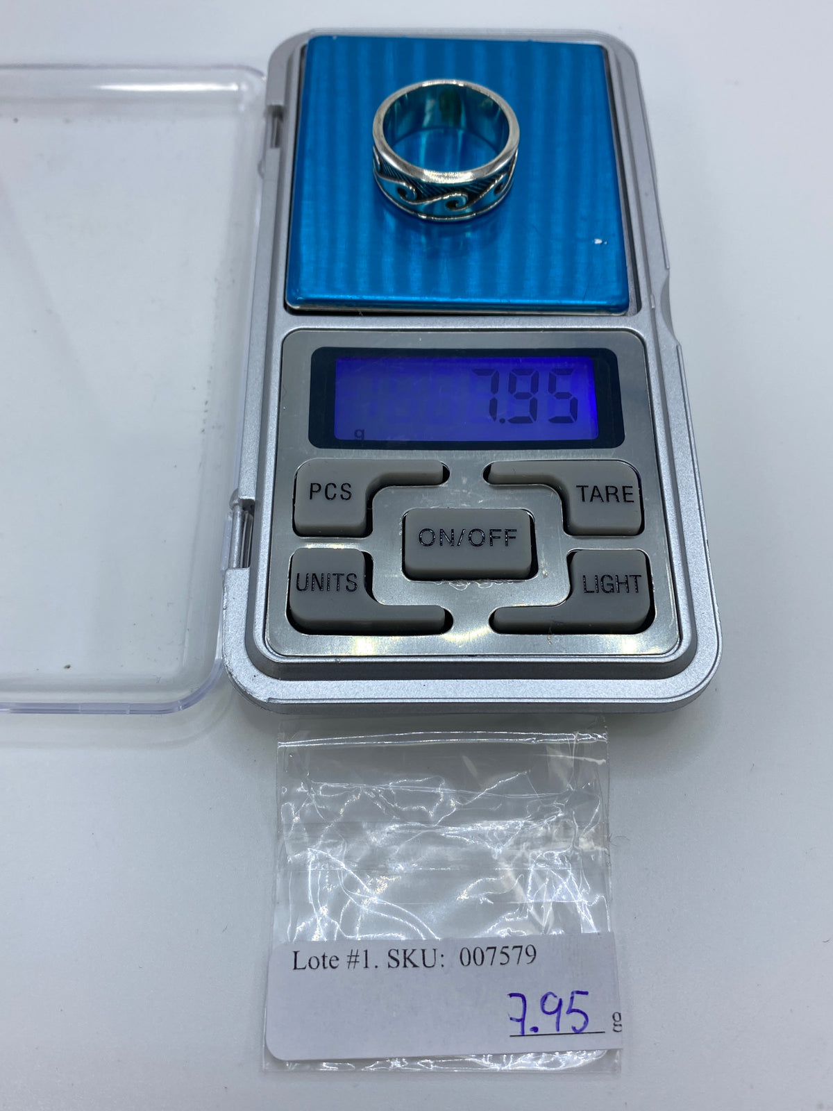 Anillo de Plata Repujado Ondas — Taxco 925 — foto 6