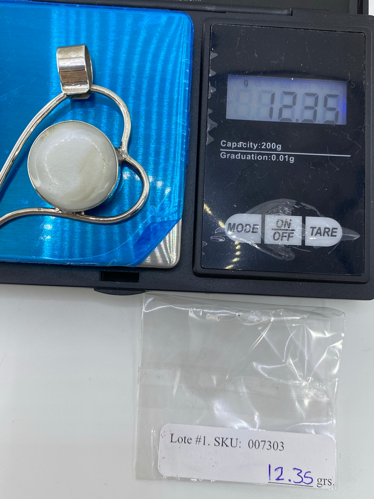 Dije Corazón de Plata 950 con Perla Blanca — Taxco — foto 6
