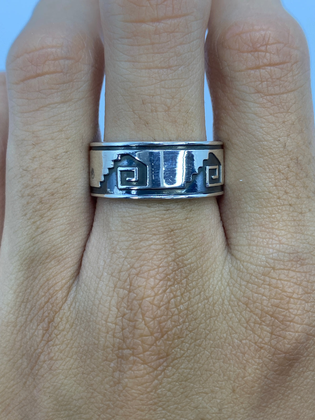 Anillo Repujado Prehispánico Plata 925 — Taxco — foto 5