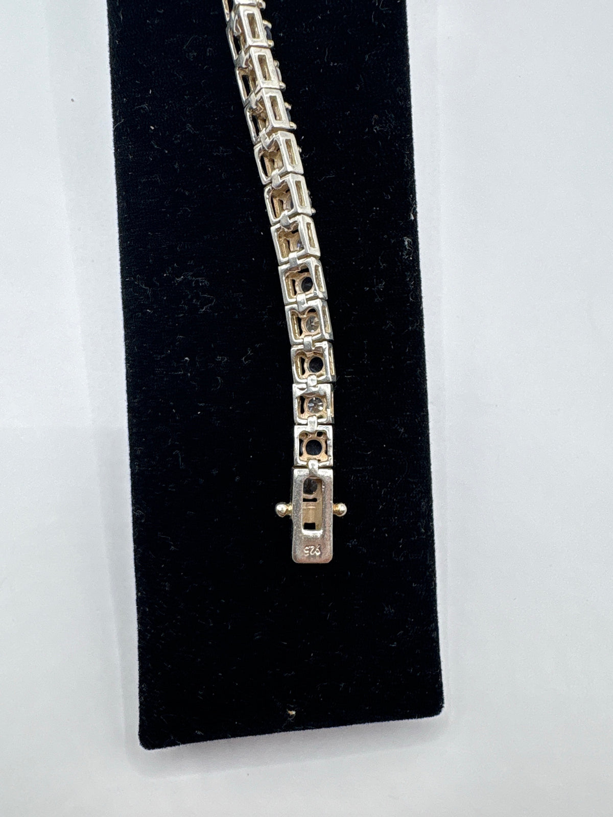 Pulsera de plata con circonia morada — Eslabón Taxco — foto 5