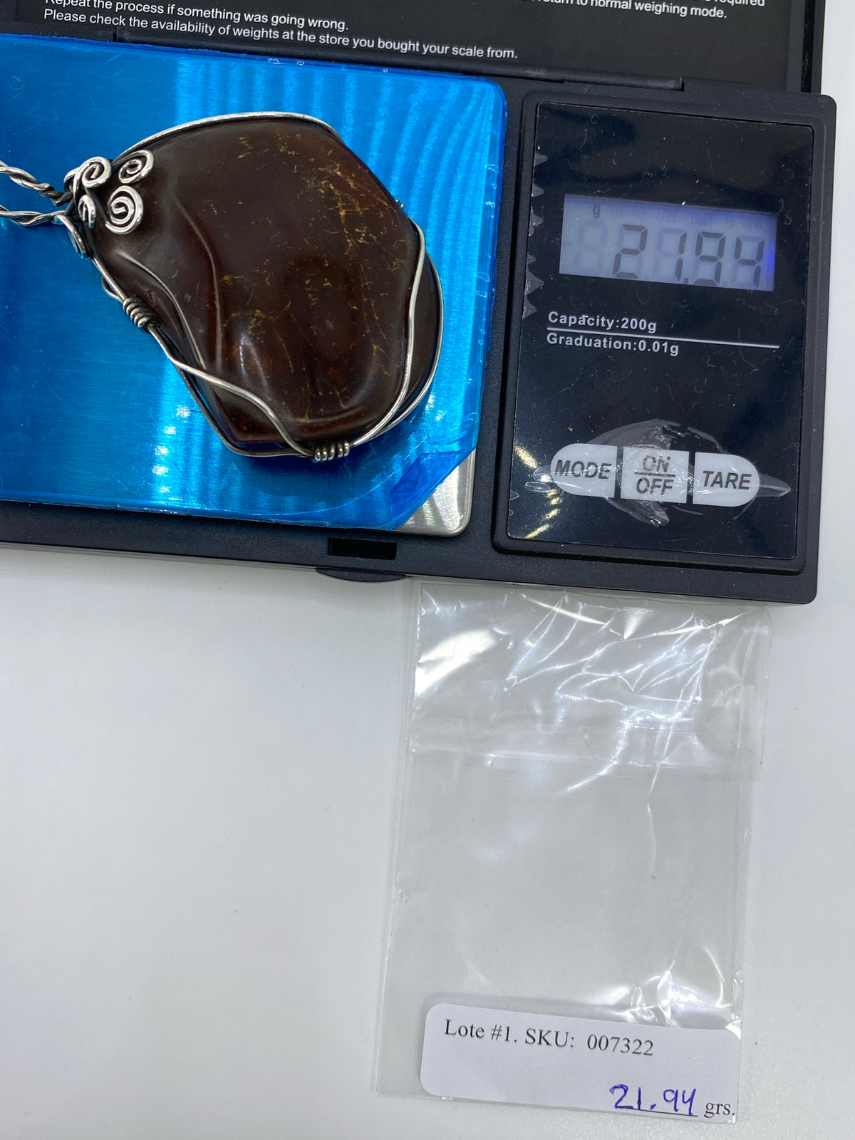 Dije de Plata con Ámbar Natural — Taxco 925 — foto 6