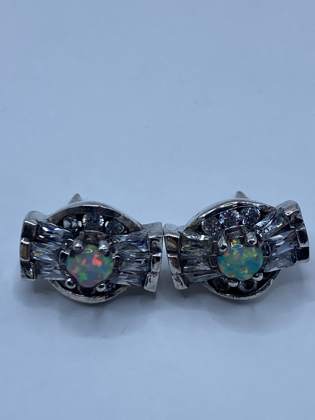 Aretes Plata Ópalo de Fuego — Taxco 925 — foto 5