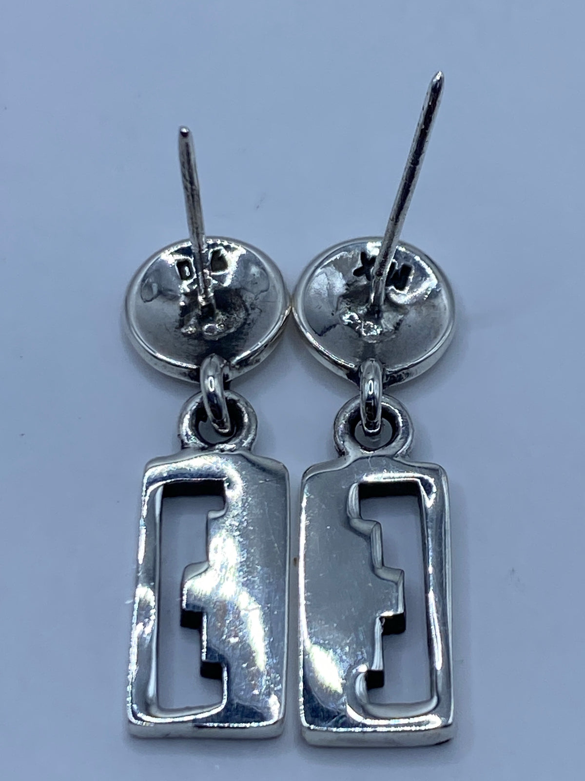 Aretes de Plata Ópalo de Fuego Azul — Taxco 950 — foto 5