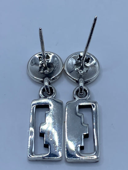 Aretes de Plata Ópalo de Fuego Azul — Taxco 950 — foto 5