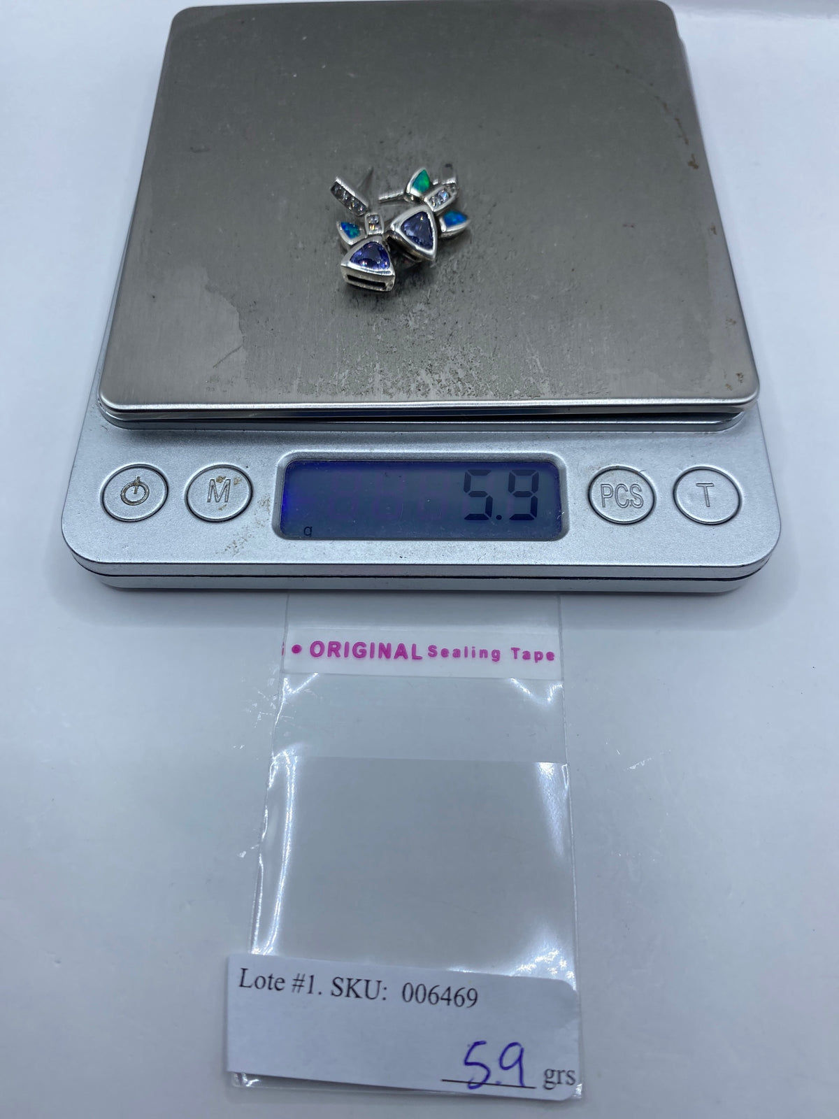 Aretes de Plata Opalo de Fuego Verde — Taxco 925 — foto 6