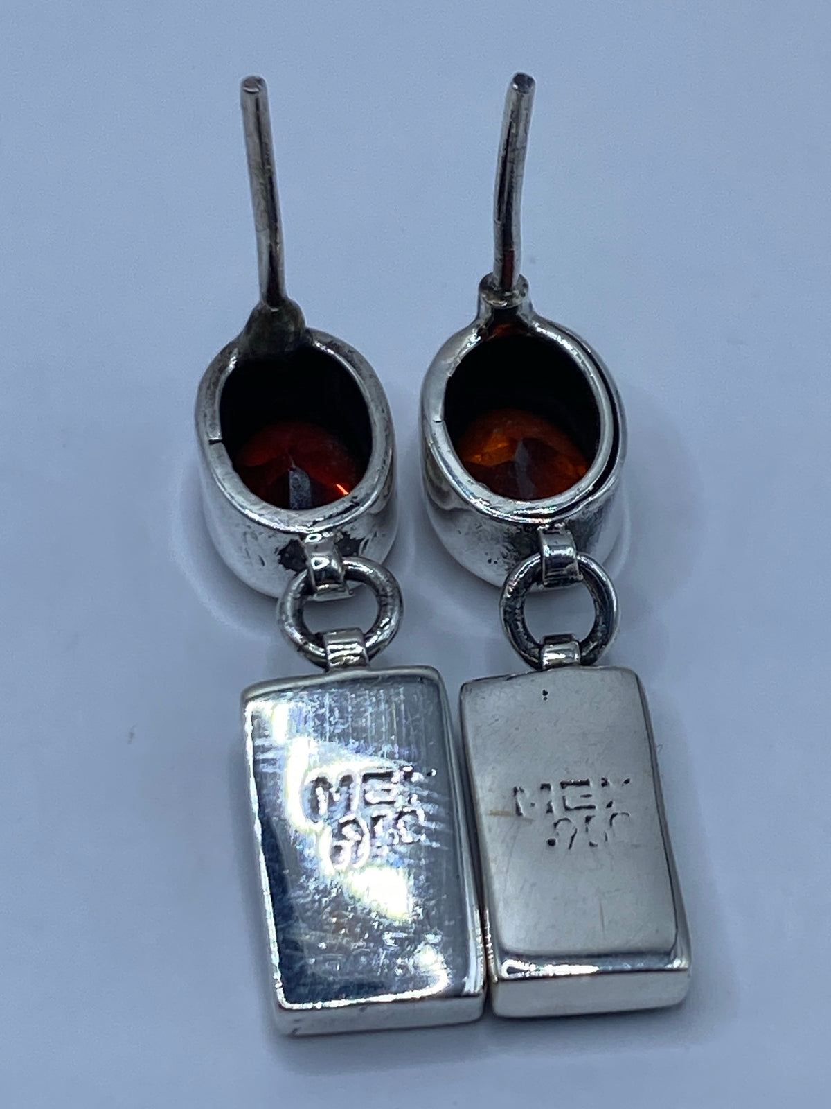Aretes de Plata con Ópalo de Fuego — Taxco 950 — foto 5