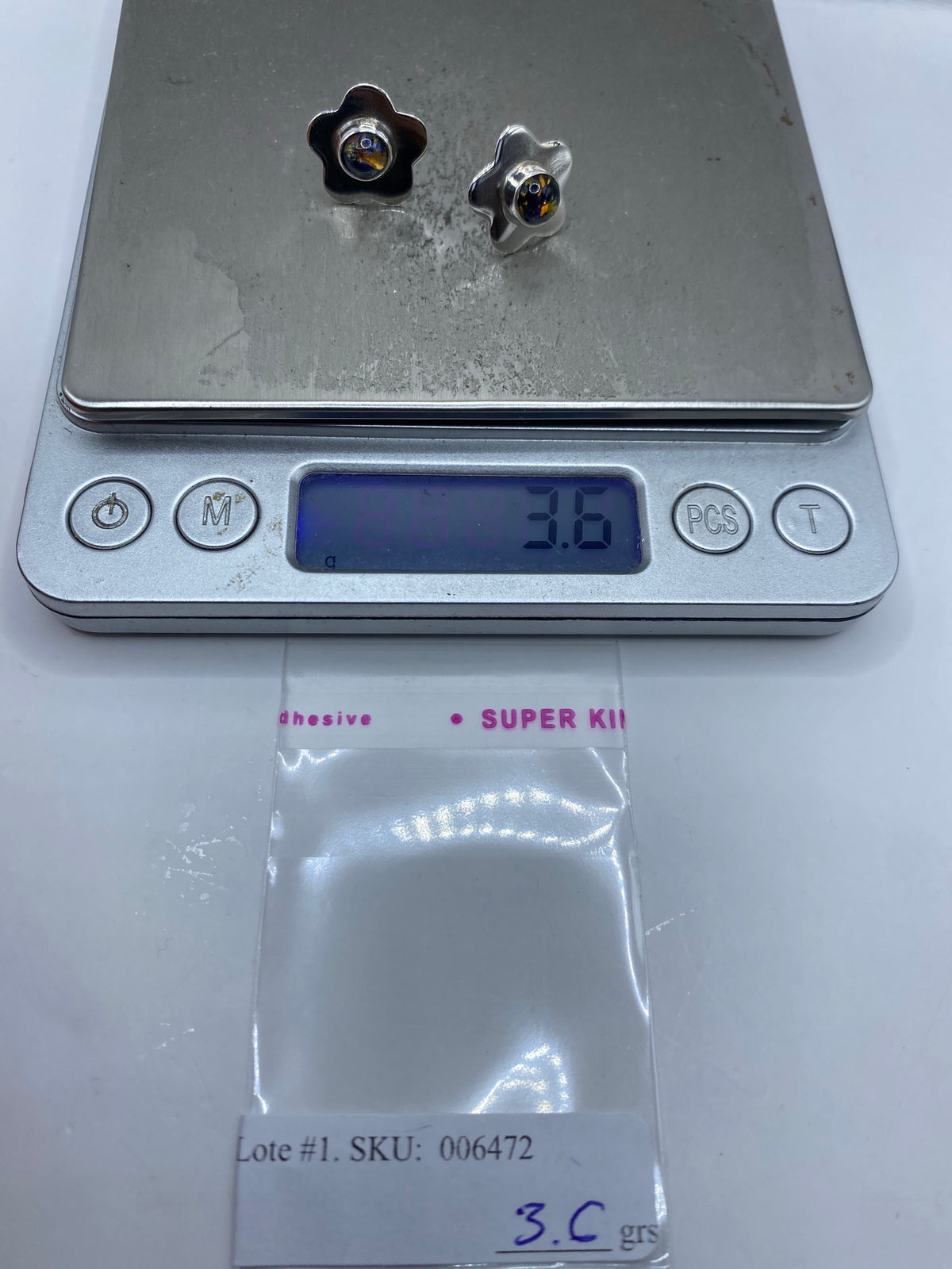 Aretes de Plata Pequeños Flor — Taxco 925 — foto 6