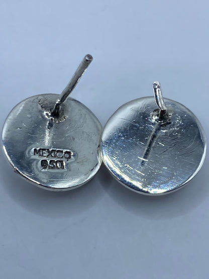 Aretes de Plata con Ópalo de Fuego Verde — Taxco 950 — foto 5