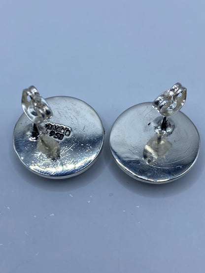 Aretes de Plata Ópalo de Fuego Morado — Taxco 950 — foto 5