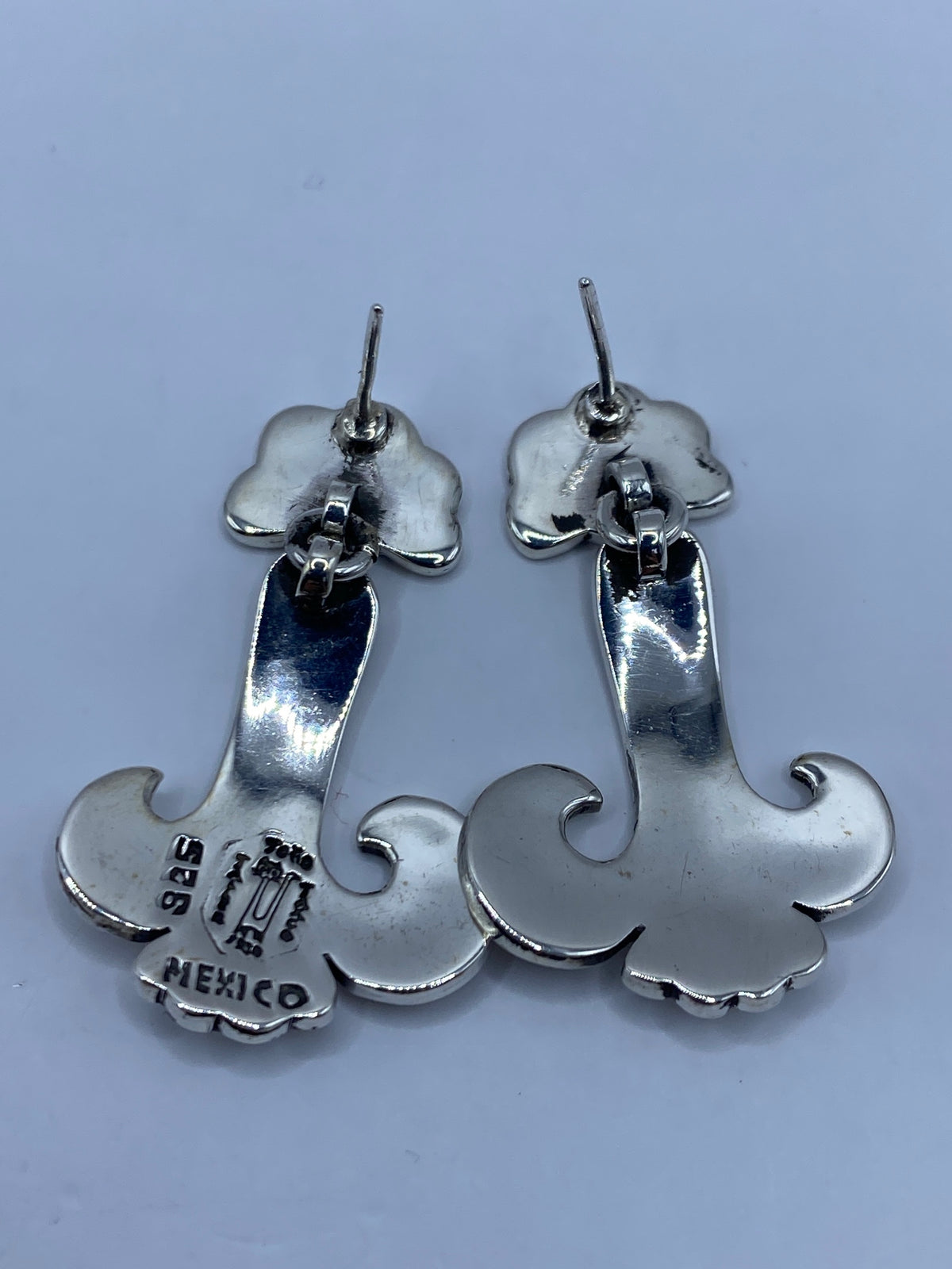 Aretes de Plata con Ópalo de Fuego — Taxco 925 — foto 5