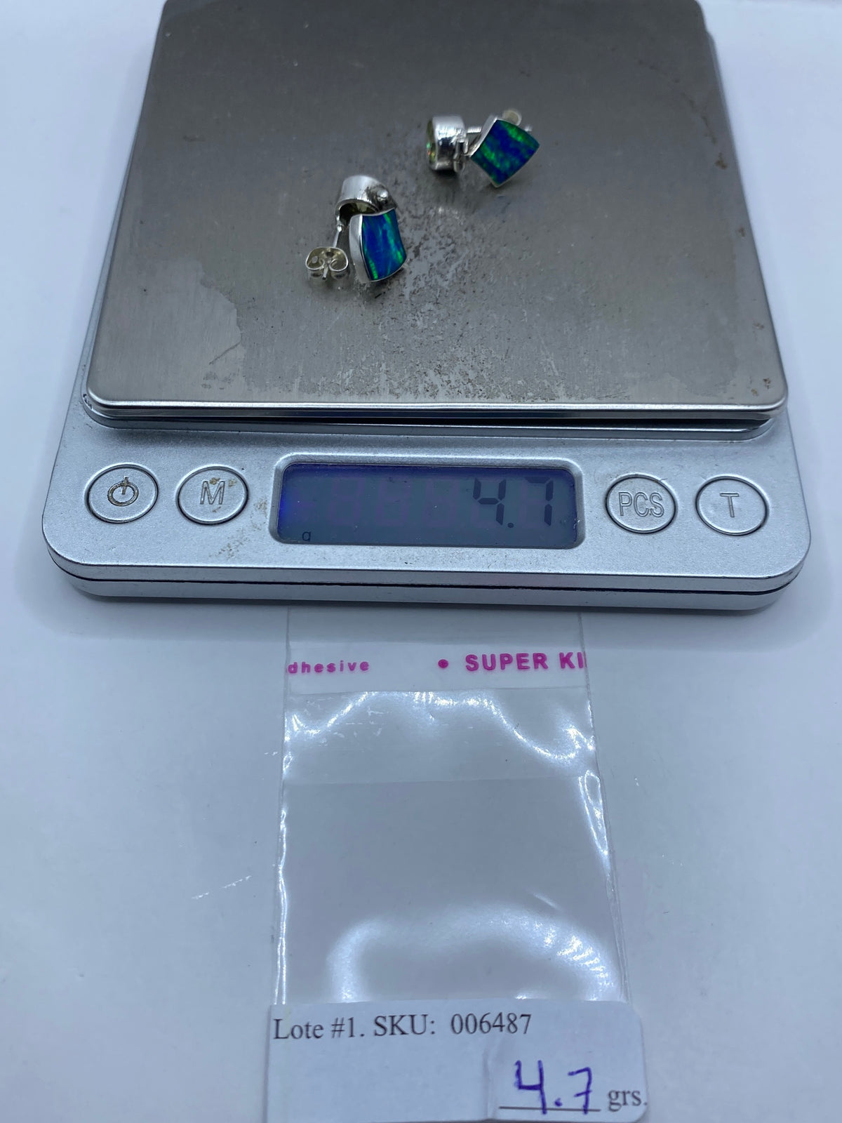 Aretes de Plata Ópalo de Fuego — Taxco 950 — foto 6