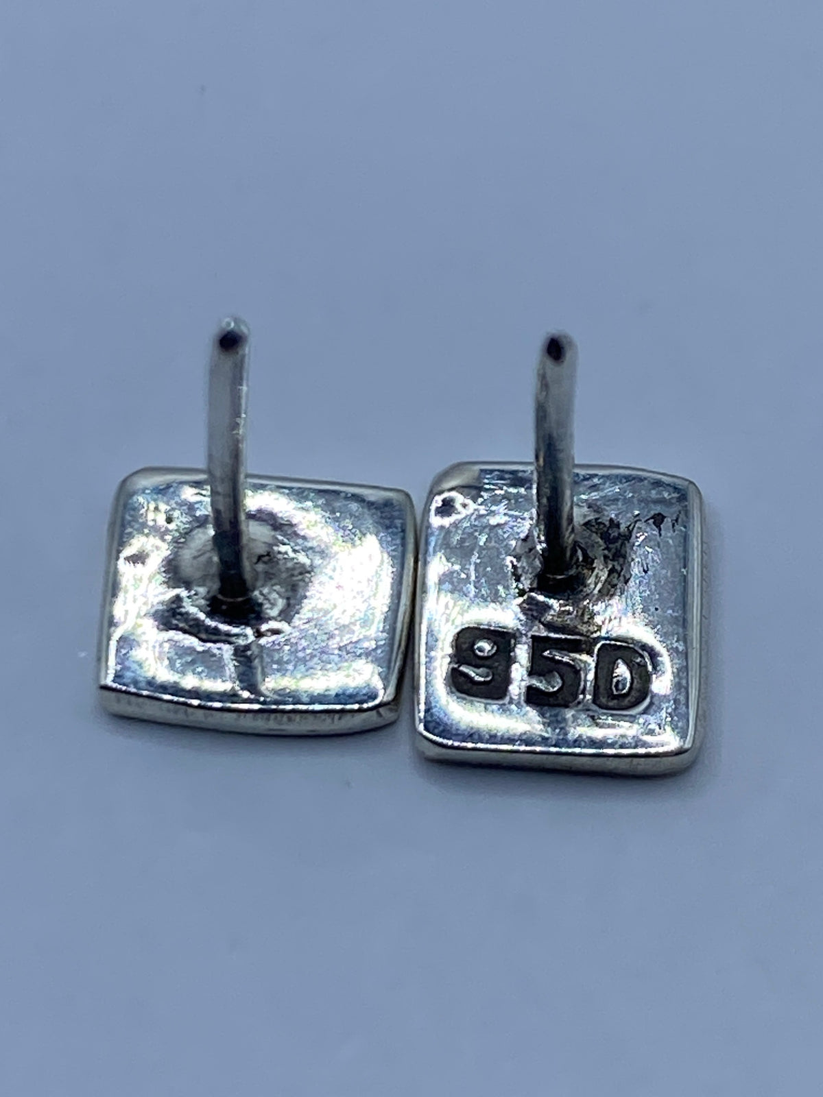Aretes de Plata Opalo de Fuego Verde — Taxco 950 — foto 5