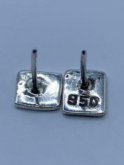 Aretes de Plata Opalo de Fuego Verde — Taxco 950 — foto 5