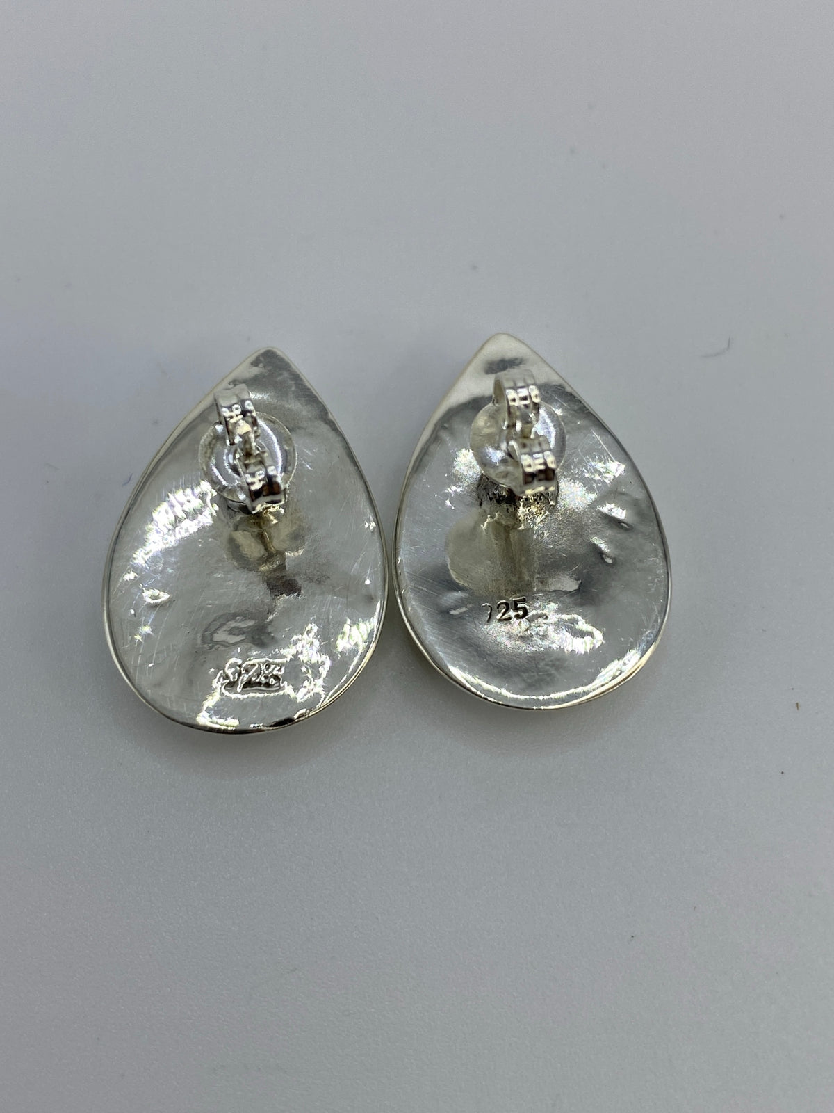 Aretes Plata Ópalo de Fuego Azul Cielo — Taxco 925 — foto 5