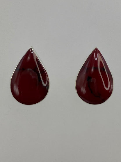 Reverso de los aretes mostrando el Quinto 925 grabado