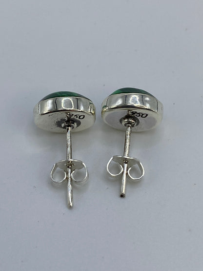 Aretes de Plata Malaquita Verde — Taxco 950 — foto 5