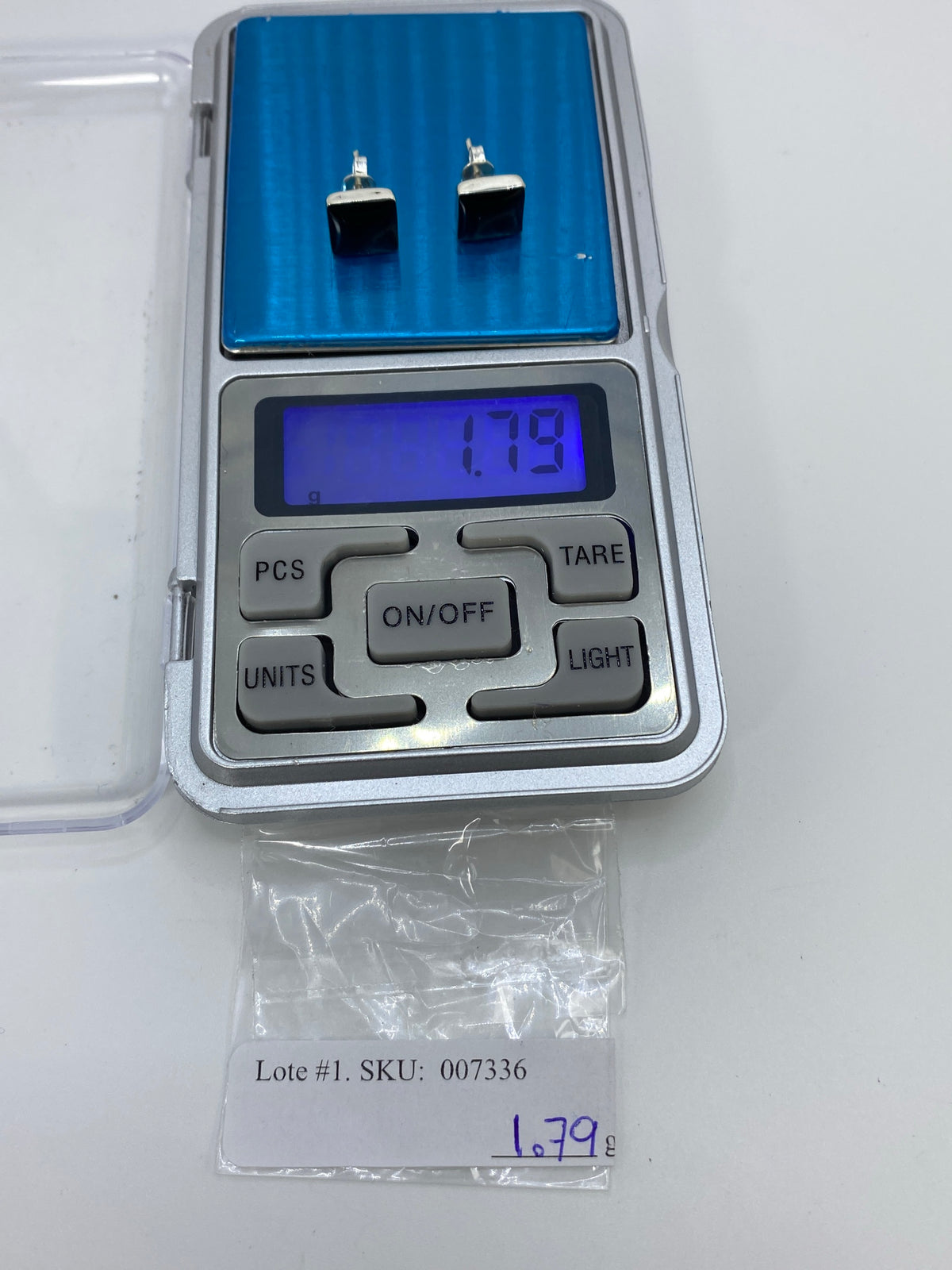 Aretes de Plata 950 con Ónix Negro — Taxco — foto 6