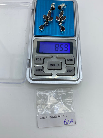 Aretes Plata Circonia Flor Elongada — Taxco 925 — foto 6