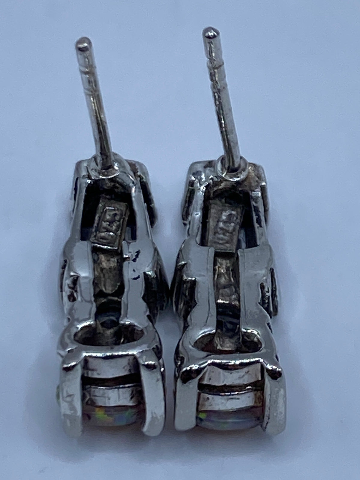 Aretes de Plata Ópalo de Fuego — Taxco 925 — foto 5