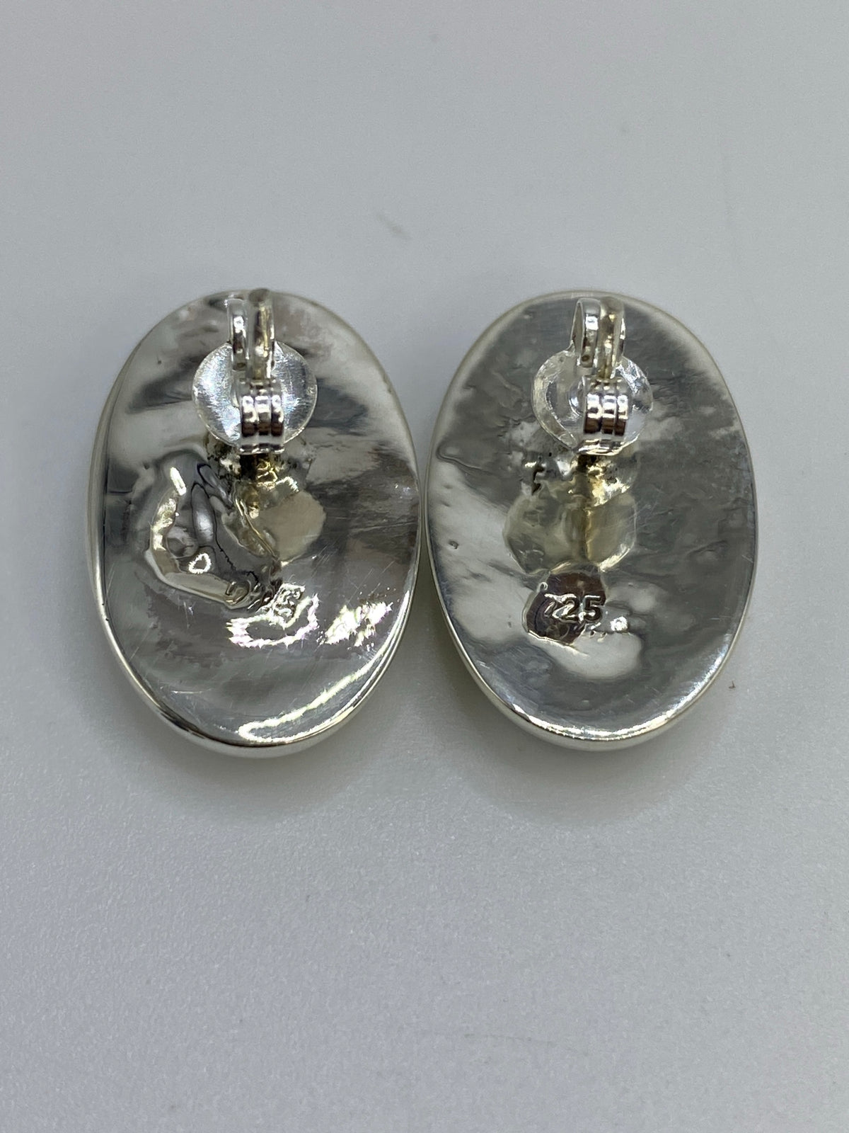 Aretes Plata Ópalo de Fuego Azul Cielo — Taxco 925 — foto 5