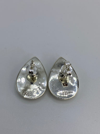 Aretes Plata Ópalo de Fuego Azul — Taxco 925 — foto 5